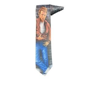 Ralph Marlin James Dean The Legend Vintage Novelty Necktie 1995 Polyester